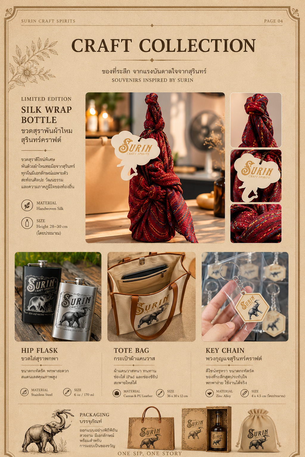 Original Surin Craft Spirits craft collection catalog